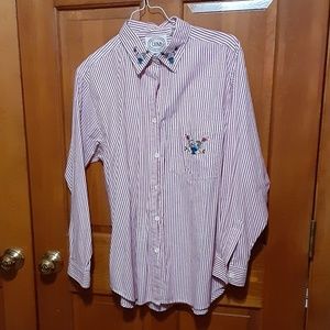 Erika Maison Fondee Vintage Stripe/Embroidered Shirt